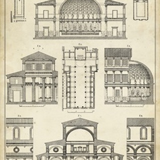 Vintage Architect's Plan I