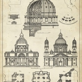 Vintage Architect's Plan II