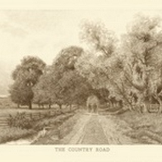 The Country Road Sepia