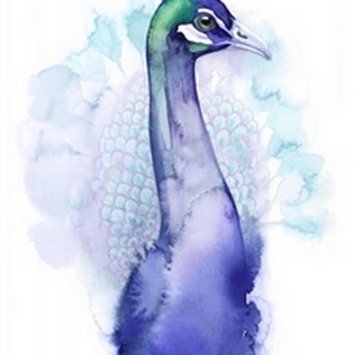 Bejeweled Peacock I