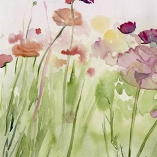 Among the Watercolor Wildflowers I