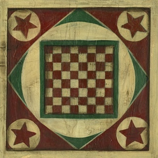 Small Antique Checkers