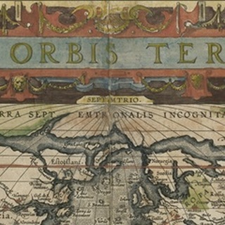 Antique World Map Grid II