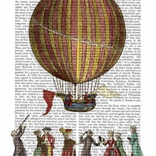 Hot Air Balloon And People