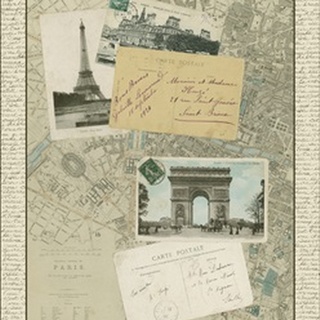 Vintage Map of Paris