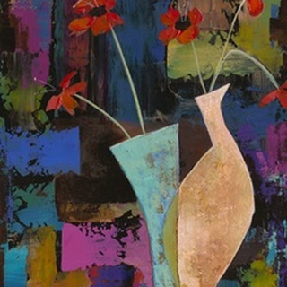 Abstract Expressionist Flowers I