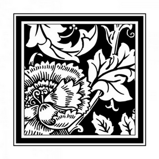BandW Graphic Floral Motif III