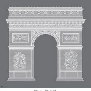 Paris Arc De Triomph Monochrome