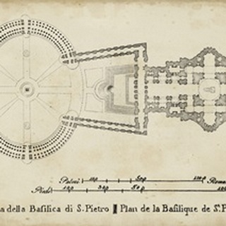 Plan for St. Peter's Basilica