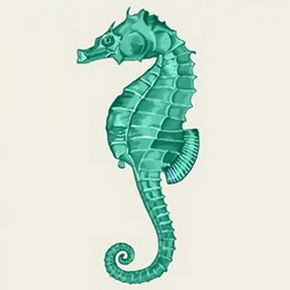 Seahorse in Green