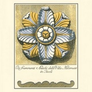 Blue and Yellow Rosette II