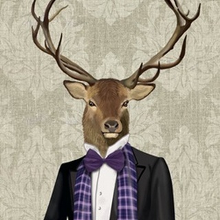 Deer in Evening Suit, Portrait