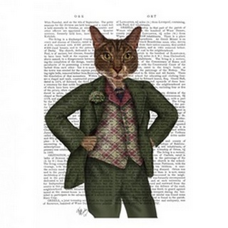 Cat in Tartan Waistcoat