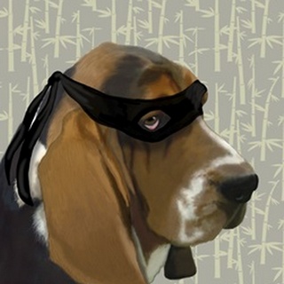 Ninja Basset Hound Dog