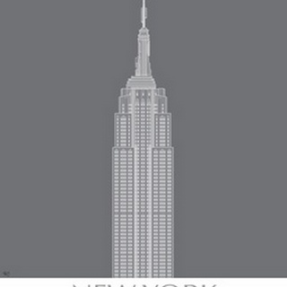New York Empire State Building Monochrome
