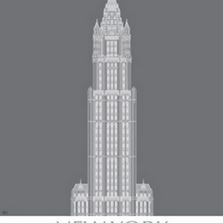 New York Woolworth Building Monochrome