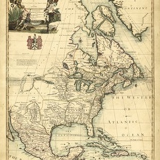 Antique Map of America III