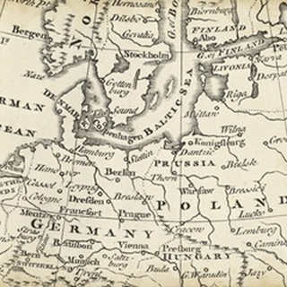 Map of Europe Grid V