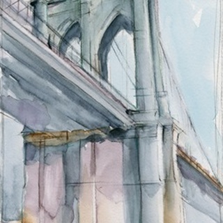 Watercolor Bridge Study II