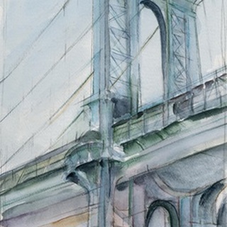 Watercolor Bridge Study I