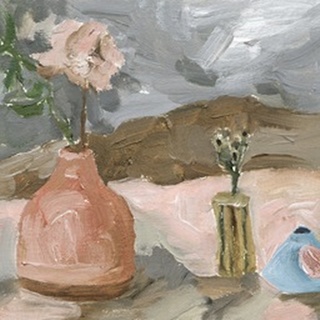 Vase of Pink Flowers I