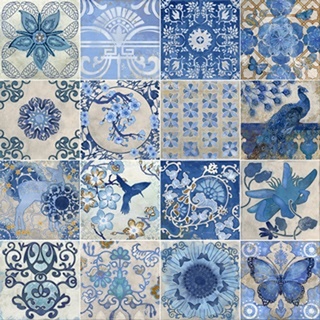 Blue and White Tiles