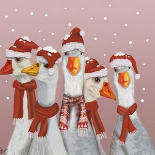 Christmas Gaggle of Geese