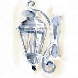 Watercolor Street Lamp II