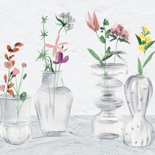 Wildflower & Vases I