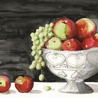 Watercolor Fruit Bowl I