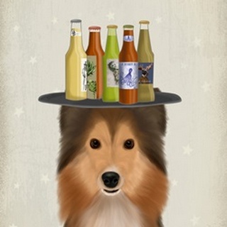 Shetland Sheepdog Beer Lover