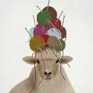 Sheep with Wool Hat, Portrait