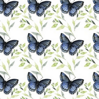 Watercolor Butterfly Collection I