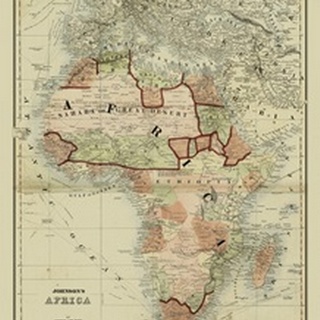 Small Antique Map of Africa