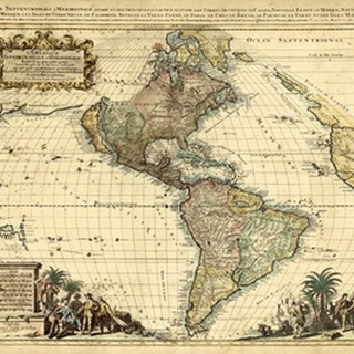 Antique Map of America II