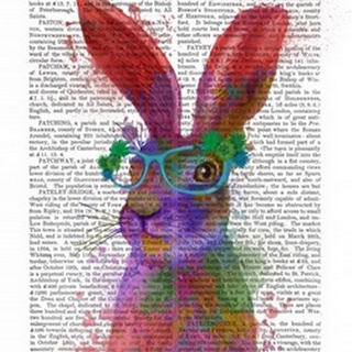 Rainbow Splash Rabbit 2, Portrait
