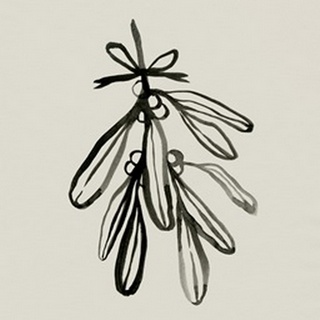 Mistletoe Sketch with Bows I