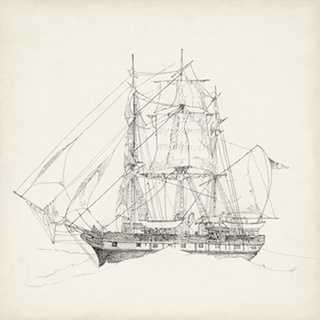 Antique Ship Sketch II