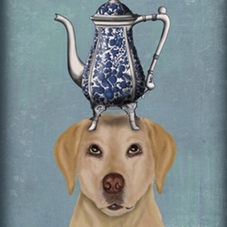 Labrador with Teapot