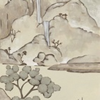 Non-Embellished Chinoiserie Landscape II