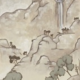 Non-Embellished Chinoiserie Landscape I
