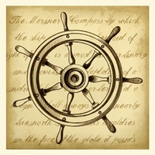 Sepia Captain's Wheel