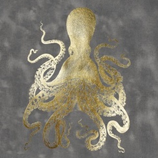 Gold Foil Octopus II