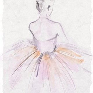 Watercolor Ballerina II