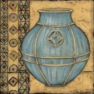 Square Cerulean Pottery I