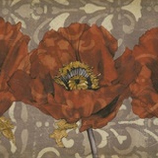 Embellished Poppy Panel I