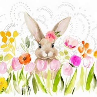 April Flowers and Bunny Collection A