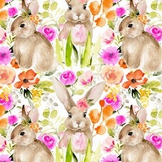 April Flowers and Bunny Collection E