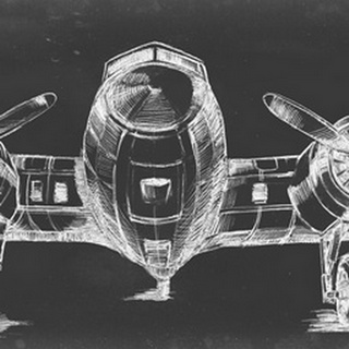 Graphic Plane Triptych II
