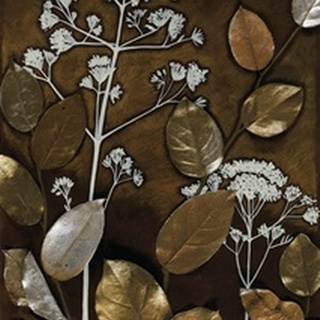 Gilded Leaf Collage II